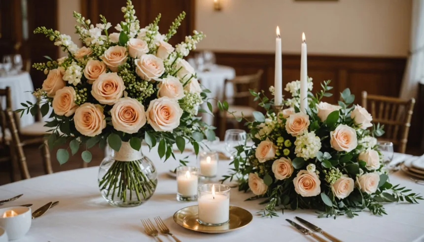 Bouquet de fleurs de saison pour un mariage économique