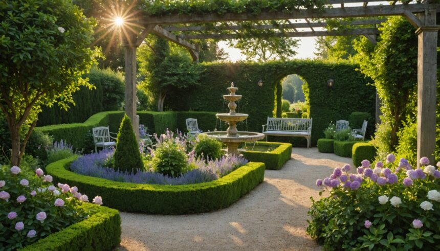 Aménagement paysager d'un jardin à Ancenis avec des plantes variées