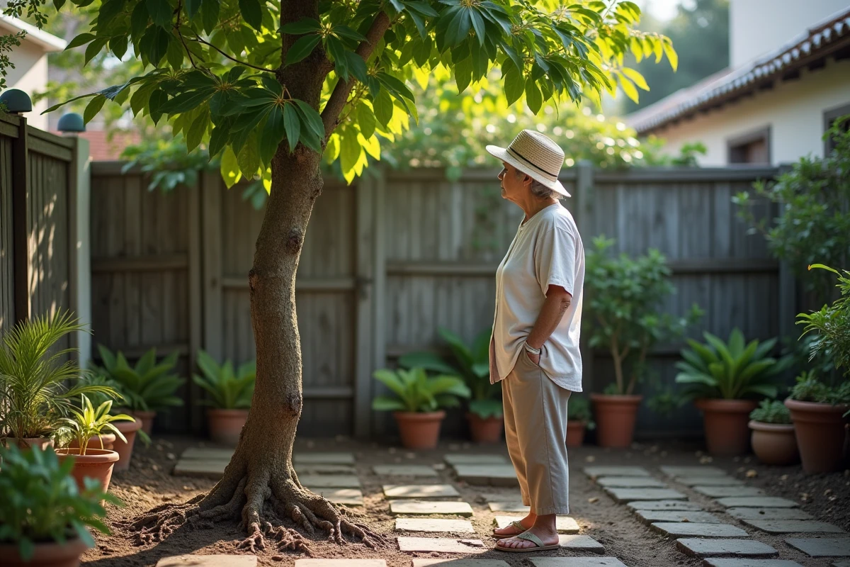 Femme âgée près d