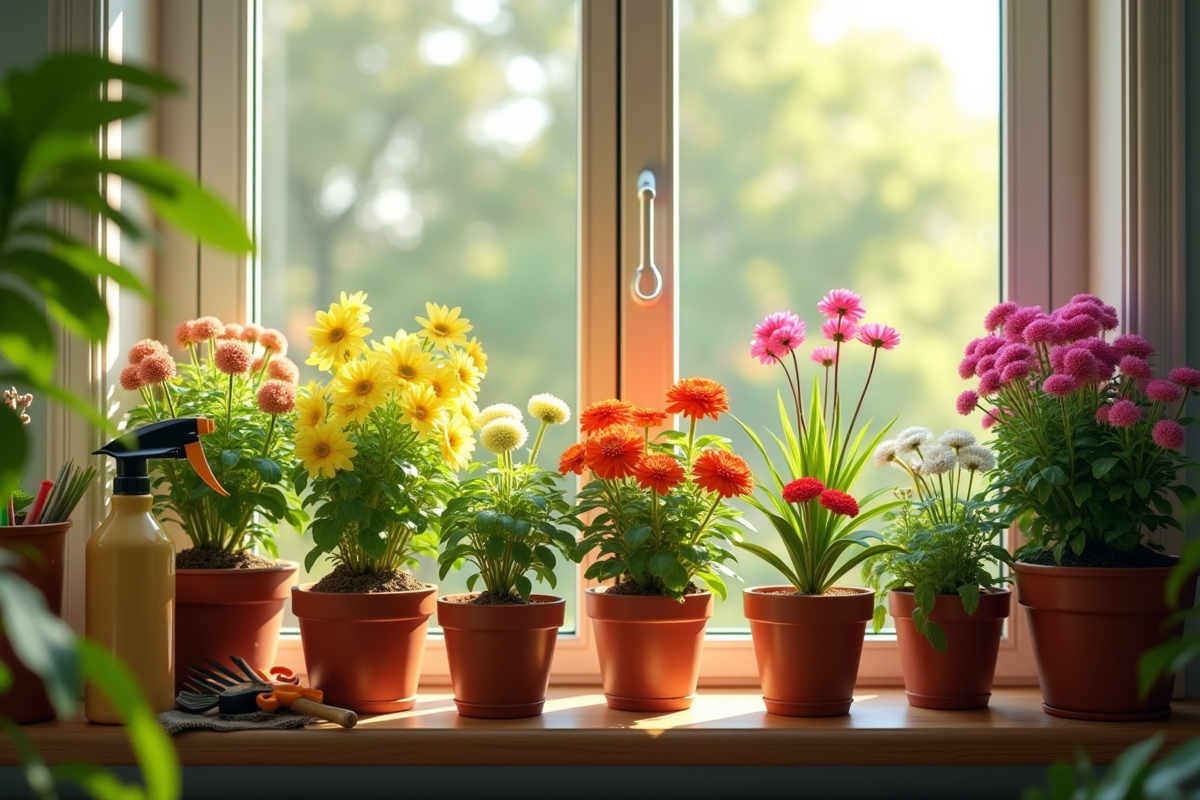 fleurs éclatantes