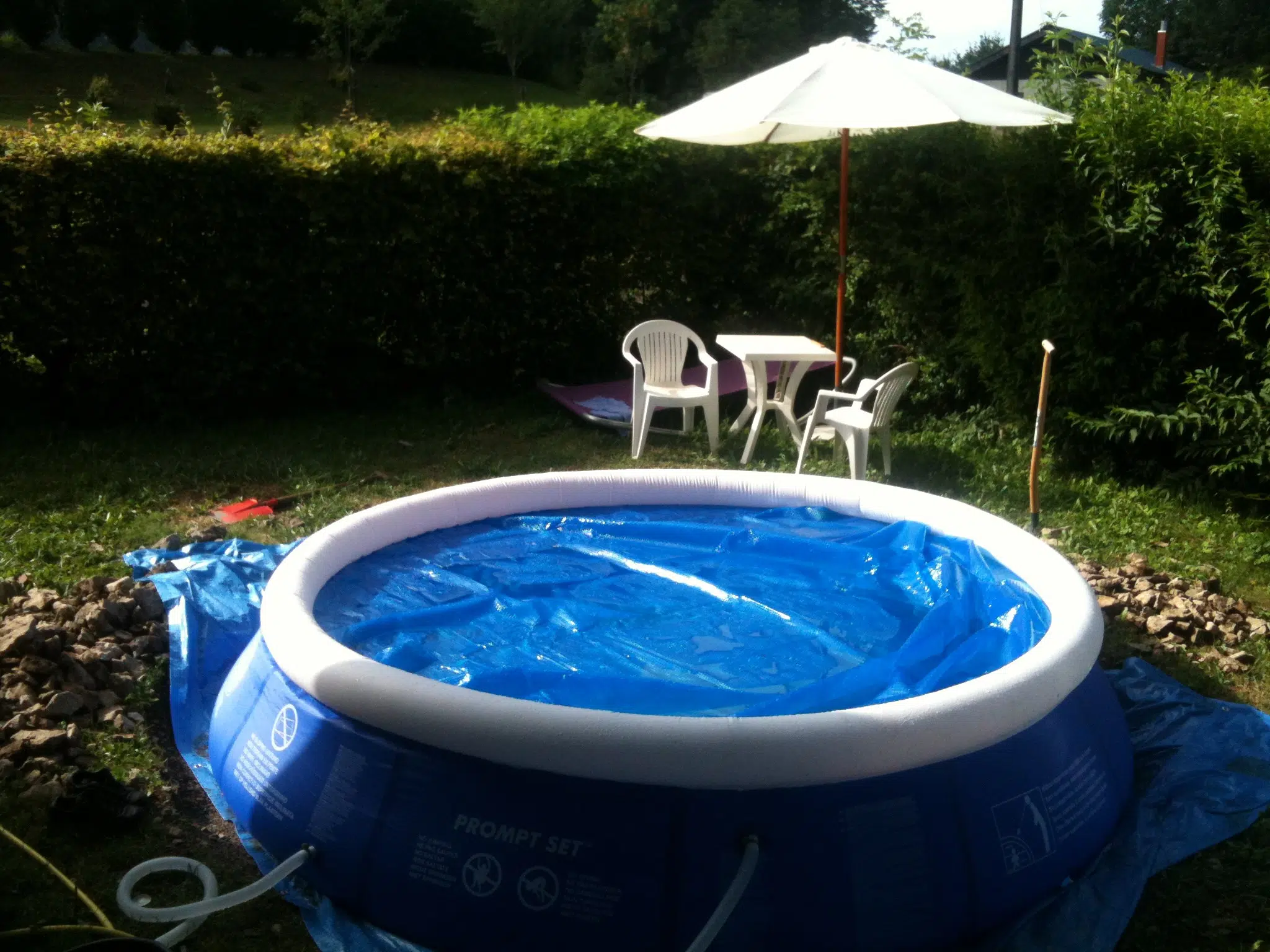 piscine autoportee pente
